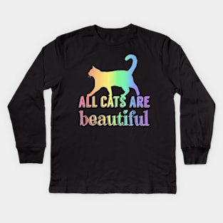 All cats are beautiful Kids Long Sleeve T-Shirt